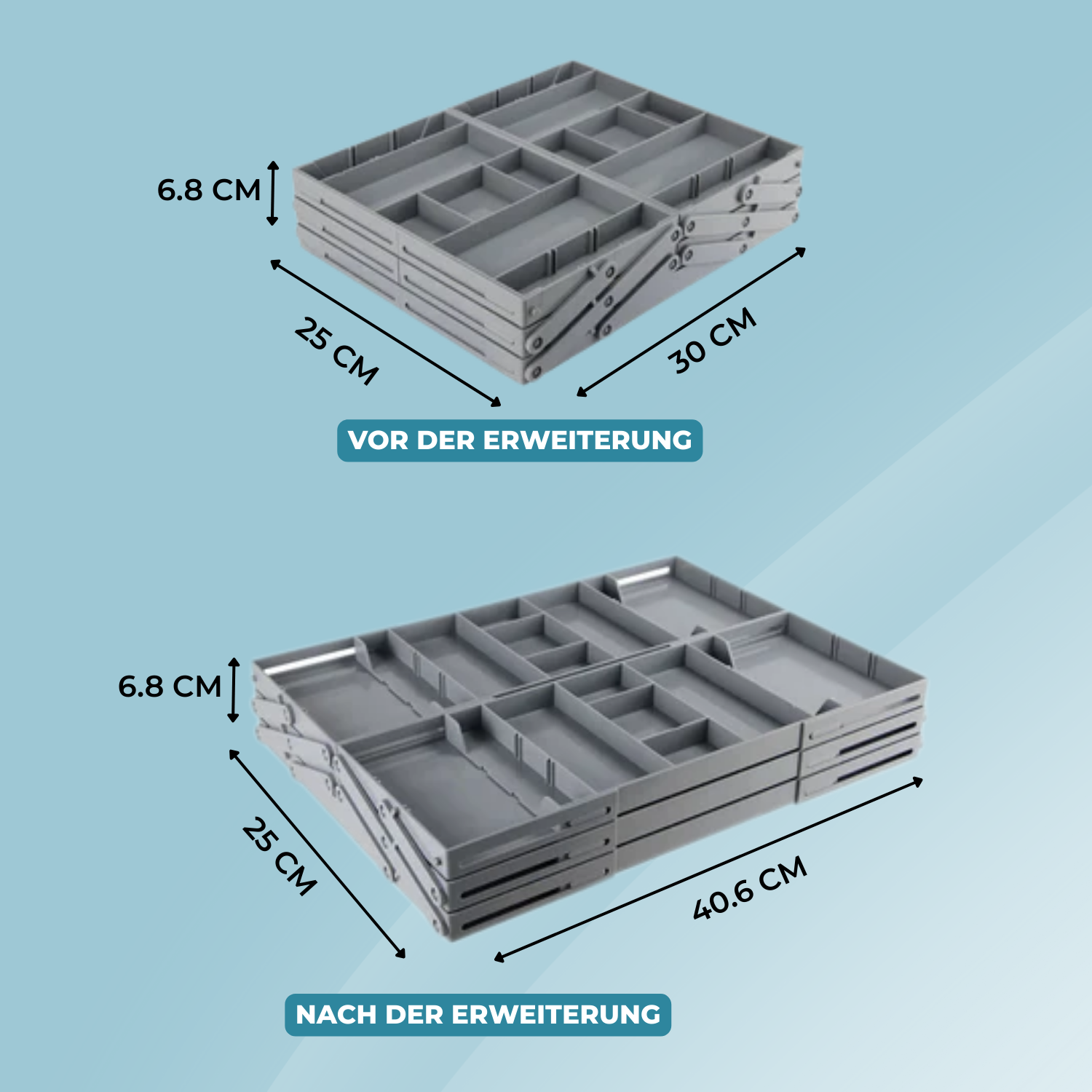FlexiSort - Intelligent Drawer Organizer for Maximum Tidiness