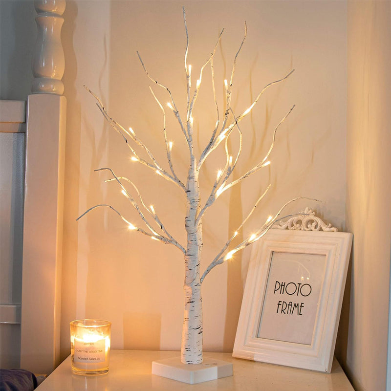 Lichtzauberbaum mit Roten Vögeln – Flexibler LED Dekorationsbaum