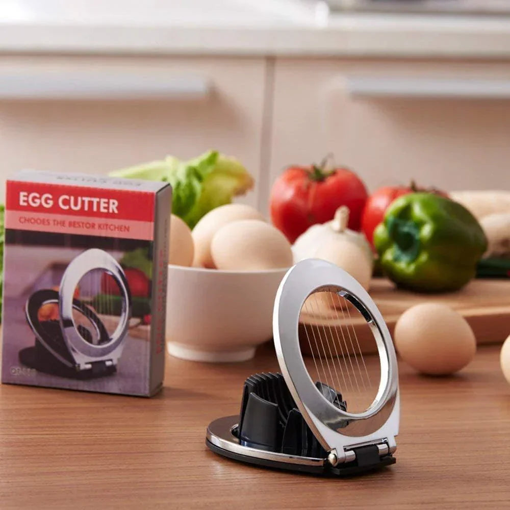 Eieraufschneider von ChefMaster – 3-in-1 für müheloses Schneiden!