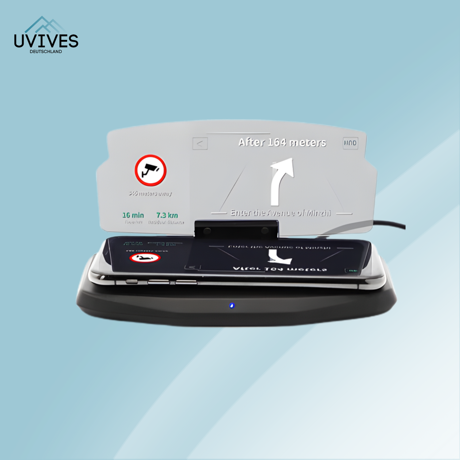 Drive Safely – Wireless HUD for Clear Visibility and Full Batteries