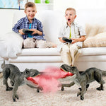 Dinosaurier mit Nebelspray-Funktion – Fernbedienung inklusive