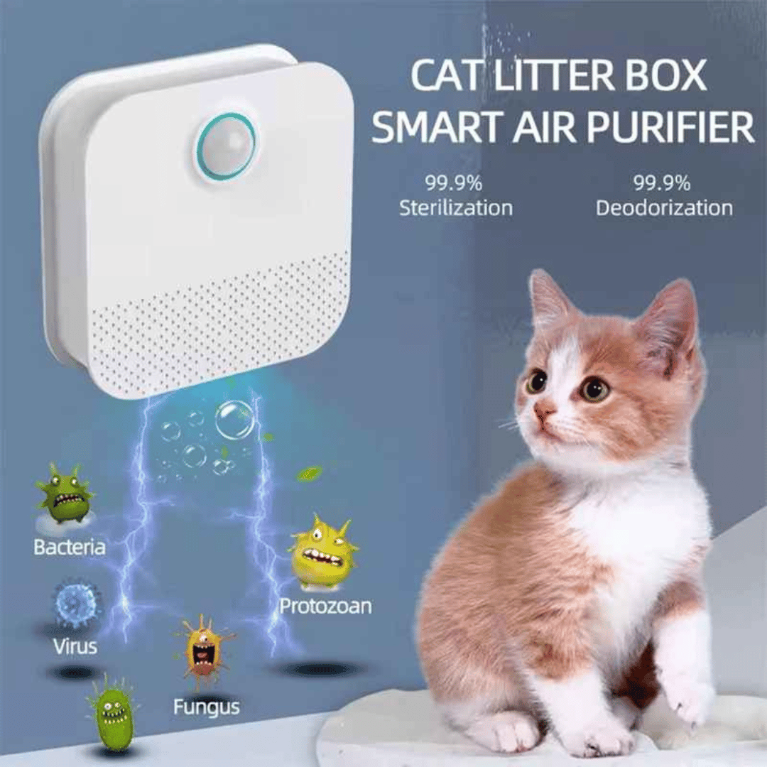 Intelligenter Luftreiniger für Katzenstreu – USB aufladbar & leise