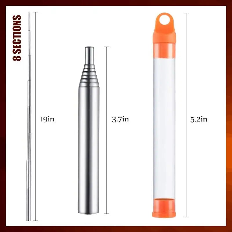FirePuster Pro - Telescopic Blowpipe for Outdoor Adventures
