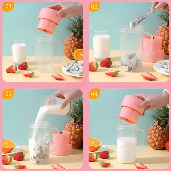 Tragbare Mixflasche – Genießen Sie Smoothies im Handumdrehen