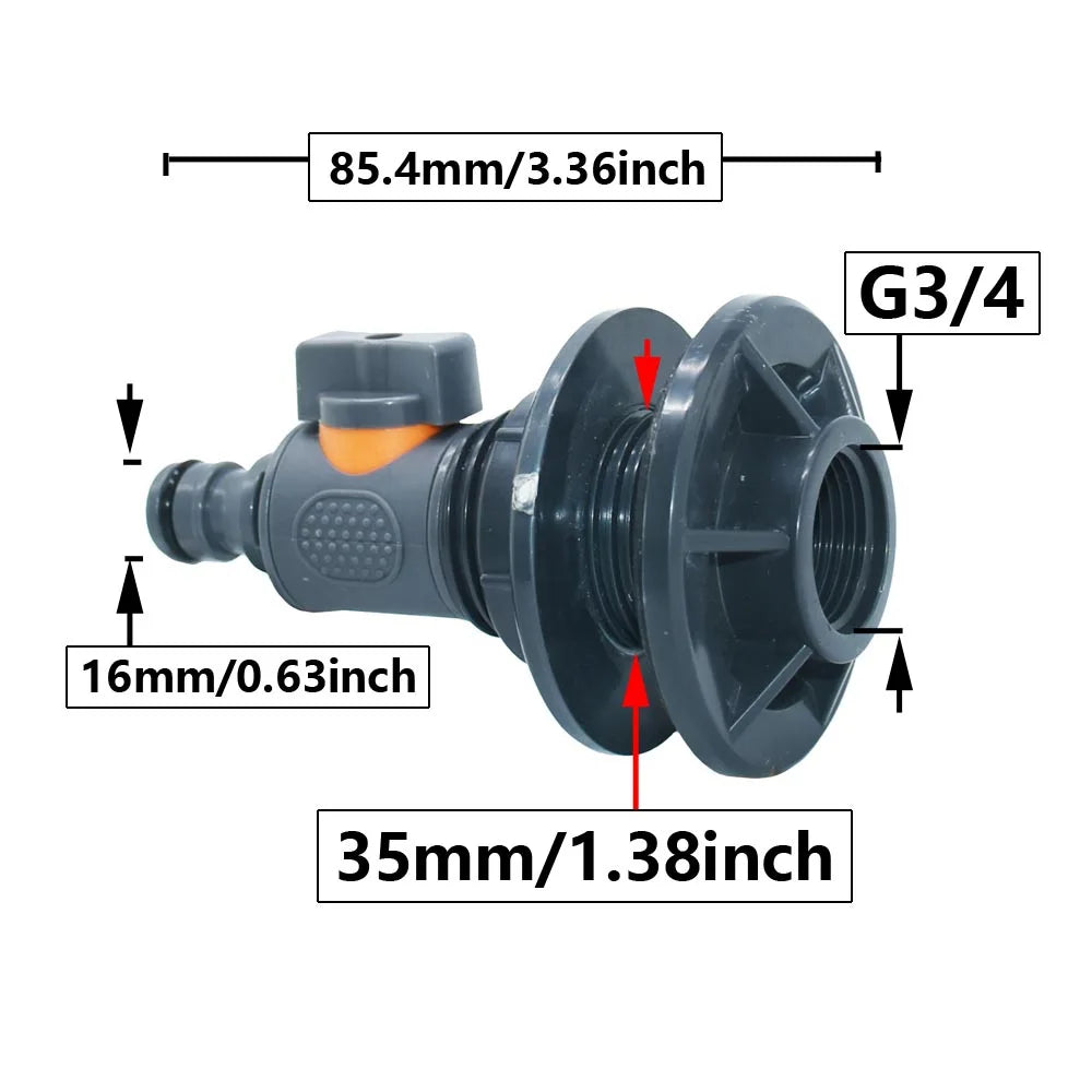 Water Butt Connector Adapter | 16mm Connection