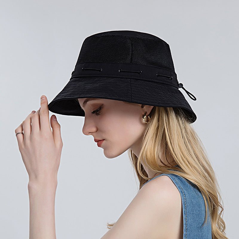 Luftiger Sonnenhut für Damen mit Verstellbarem Kinnband