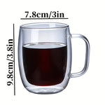 Eleganter Isolierbecher aus Borosilikatglas – Hitzebeständig & Stilvoll
