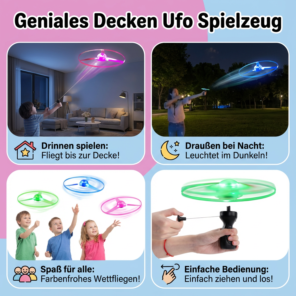Kreatives UFO Spielzeug für die Decke