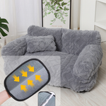 Gemütliches Haustier-Sofa mit Erhöhung und Kissen – 4 Farben