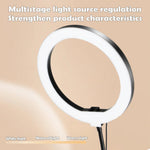 Strahlendes LED-Ringlicht mit flexiblem Arm und Smartphonehalter | 3 Lichtmodi & USB-Betrieb | Ideal für Livestreams, Videos und Selfies