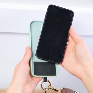 Stylish carrying strap for smartphones and cards