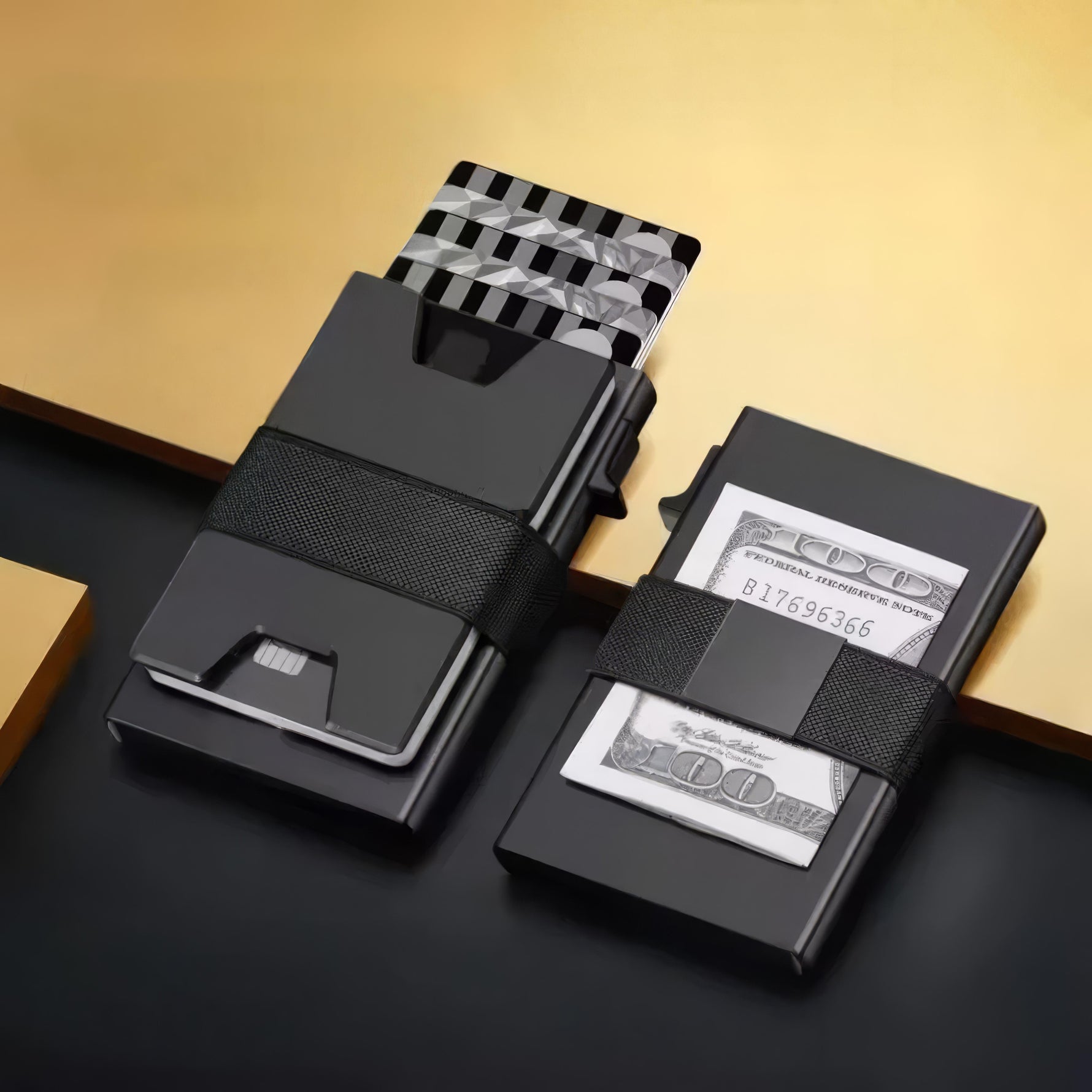 Stilvoller RFID-Kartenhalter aus Aluminium für Herren