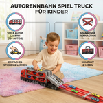 Spielzeug Rennbahn für Kinder mit Lkw