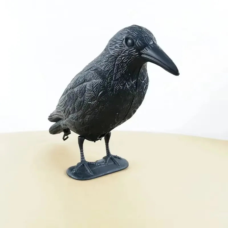 Lifelike Crow Decoy 35 cm | Effective Bird Control for Balcony and Garden