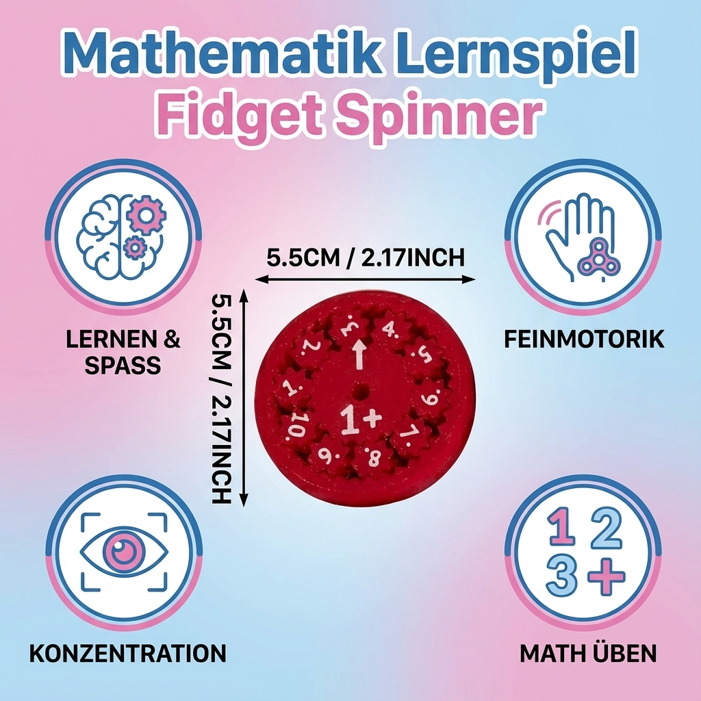 Lernspiel Fidget Spinner für Mathematik