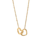 Schmuckkästchen mit ewiger Rose und Herz-Halskette – 14k Weißgold & 18k Gold-Finish