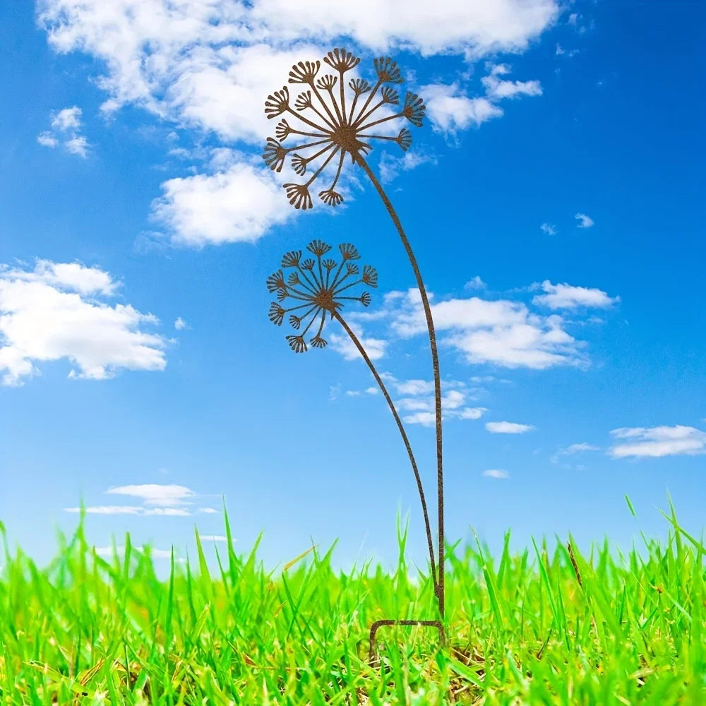 Elegant Metal Stake for Your Garden | Stylish Decorative Element