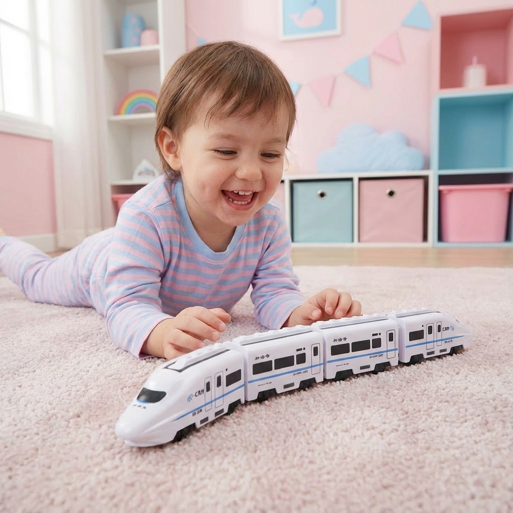 Intelligentes Zugspielzeug für Kinder mit Ketten