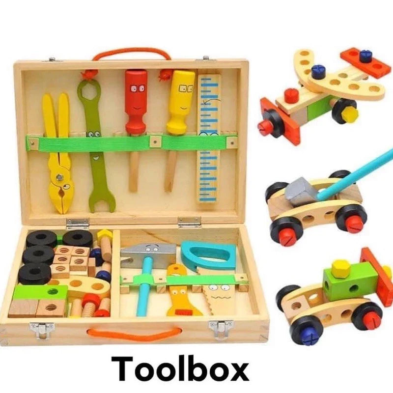 Interaktives Baukästen-Set aus Holz