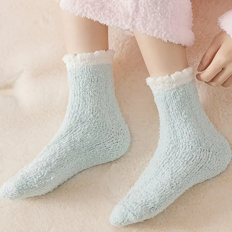 Cozy Winter Socks for Women | 5 Pairs | Soft Fleece