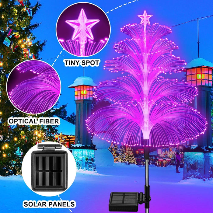 Lichtgarten Solarset – 3 Solarbetriebene LED Gartenlichter mit Farbwechsel