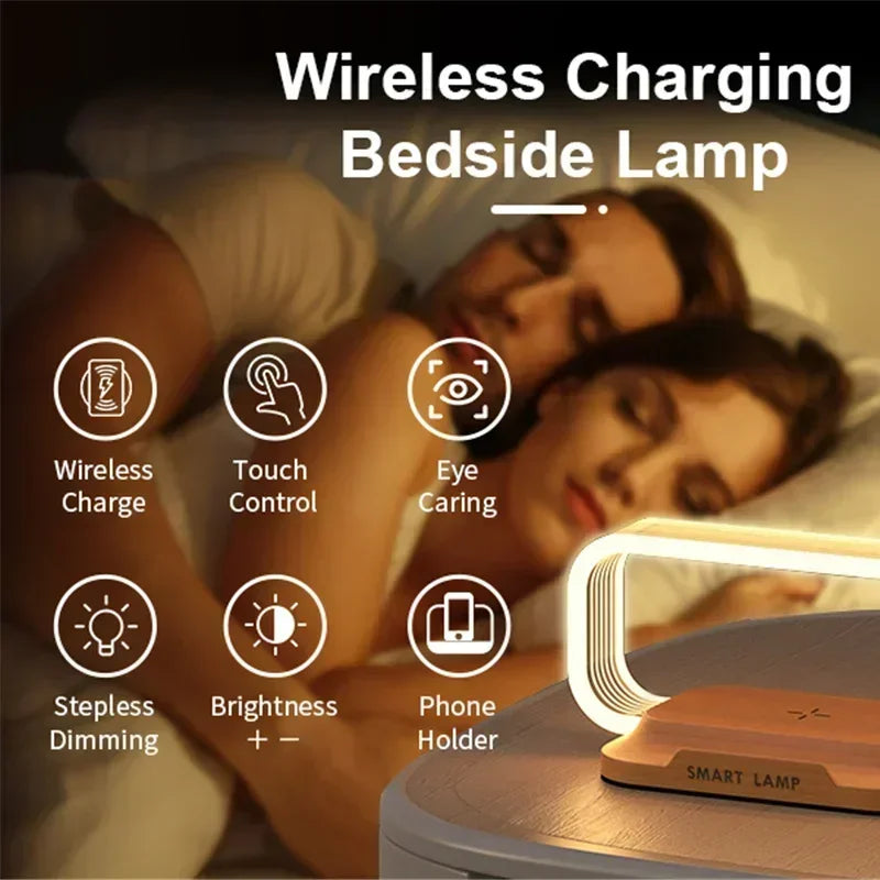 SmartWood Licht | Kabellose Lade-Lampe mit Touch-Steuerung