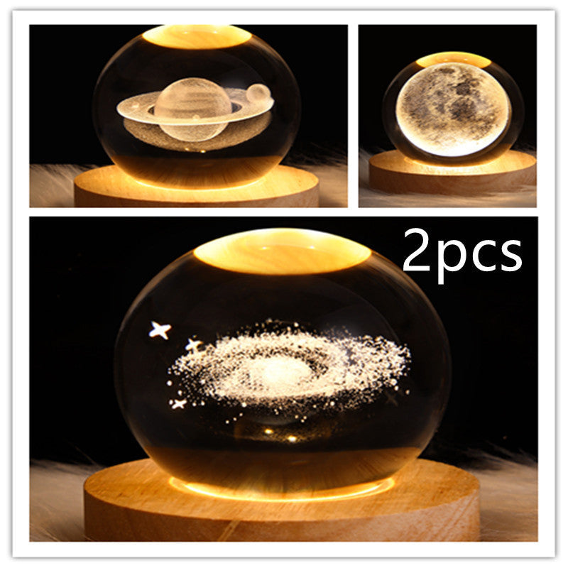 3D Kristalllicht mit LED für eine entspannte Atmosphäre
