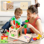 Creative Wooden Play Box – 8 Exciting Activities for Children