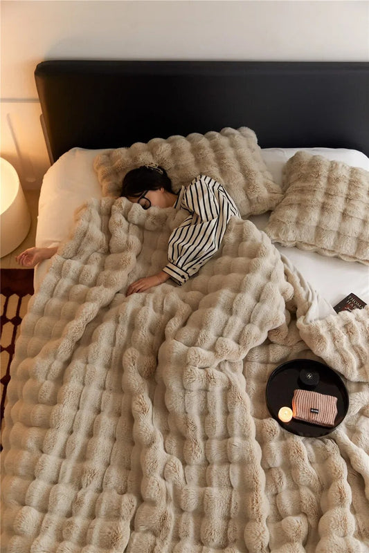 Cuddly Blanket "Warmth Charm" | Reversible | For Every Occasion | Fleece