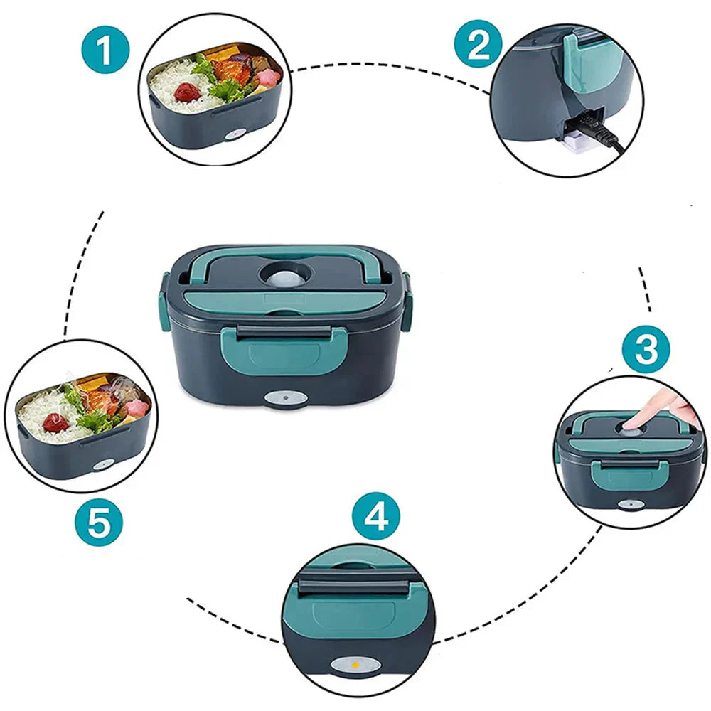 Thermobox Elektrische Lunchbox – Warmes Essen für unterwegs oder zu Hause