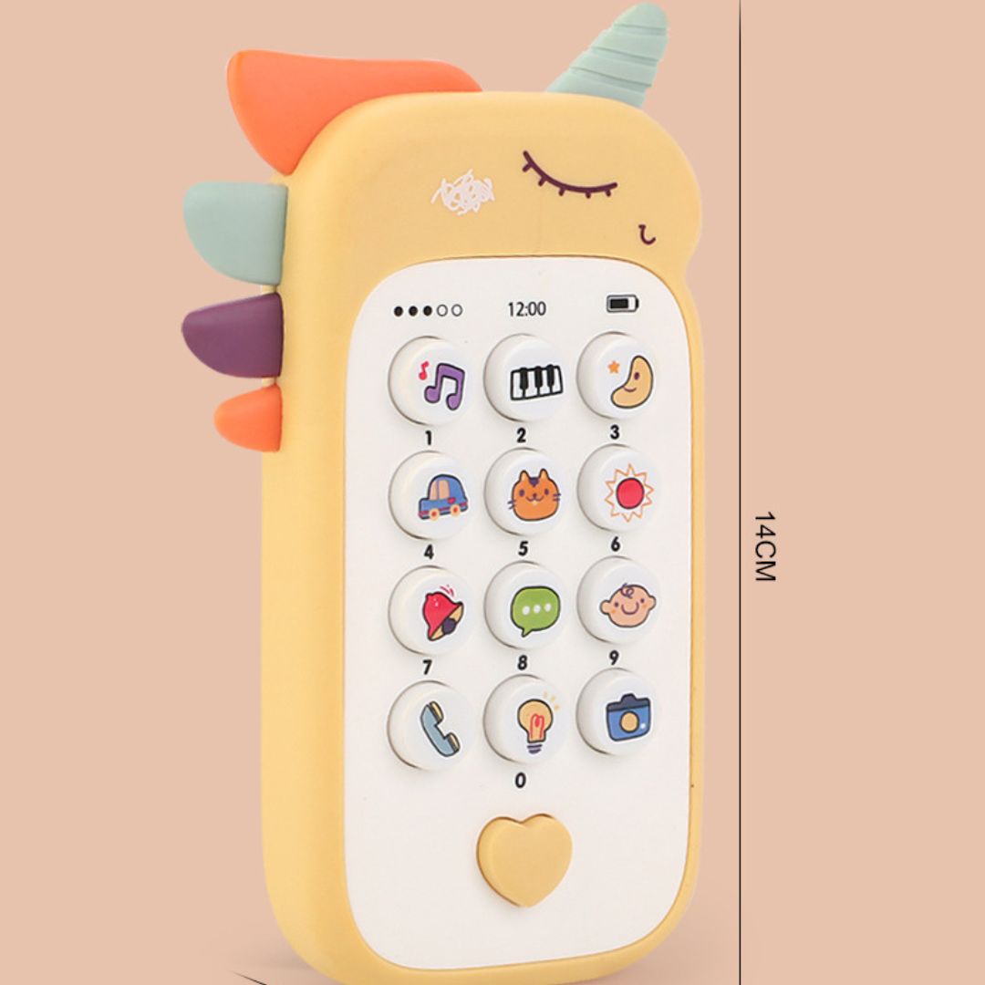 Kinder Telefon mit sensorischem Klang im verspielten Design