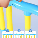 Reaktionsspiel für Kinder mit fallenden Stäbchen