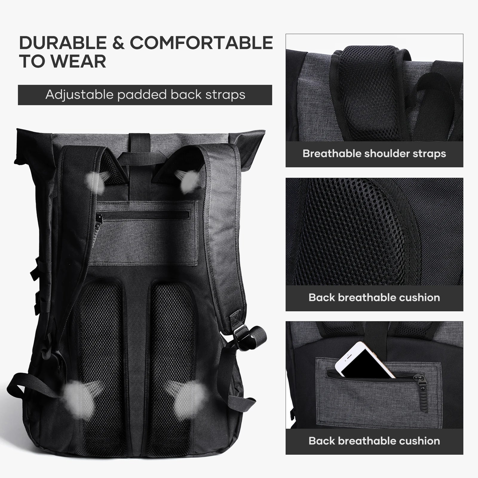 Sportlicher Rucksack mit Ball- und Schuhfach – 35L Weichrücken