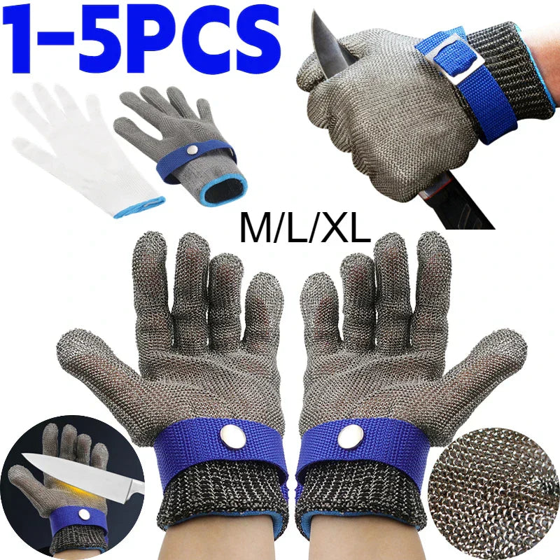 Cut-Resistant Stainless Steel Gloves – Optimal Hand Protection