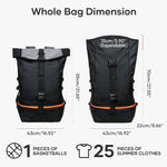 Sportlicher Rucksack mit Ball- und Schuhfach – 35L Weichrücken