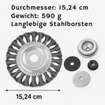 Turbo-Mähkopf für Gräser – Universelle 6-Klingen-Unkrautbürste für Trimmer
