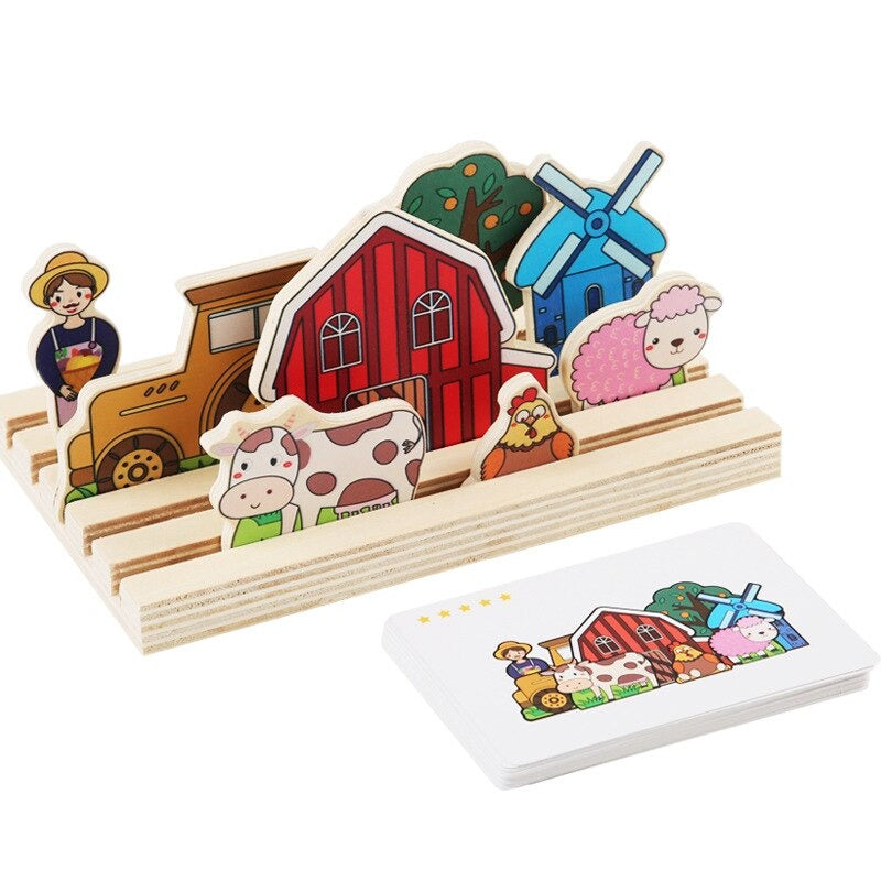 Kreatives 3D-Puzzle aus Holz – Märchenhaftes Kombinationsspiel