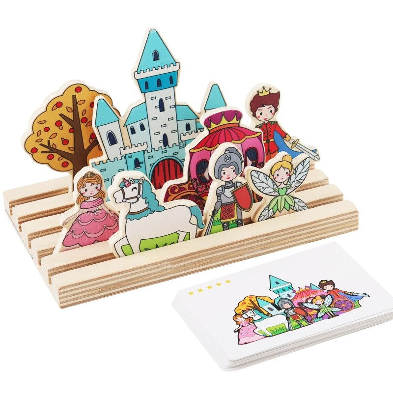 Kreatives 3D-Puzzle aus Holz – Märchenhaftes Kombinationsspiel