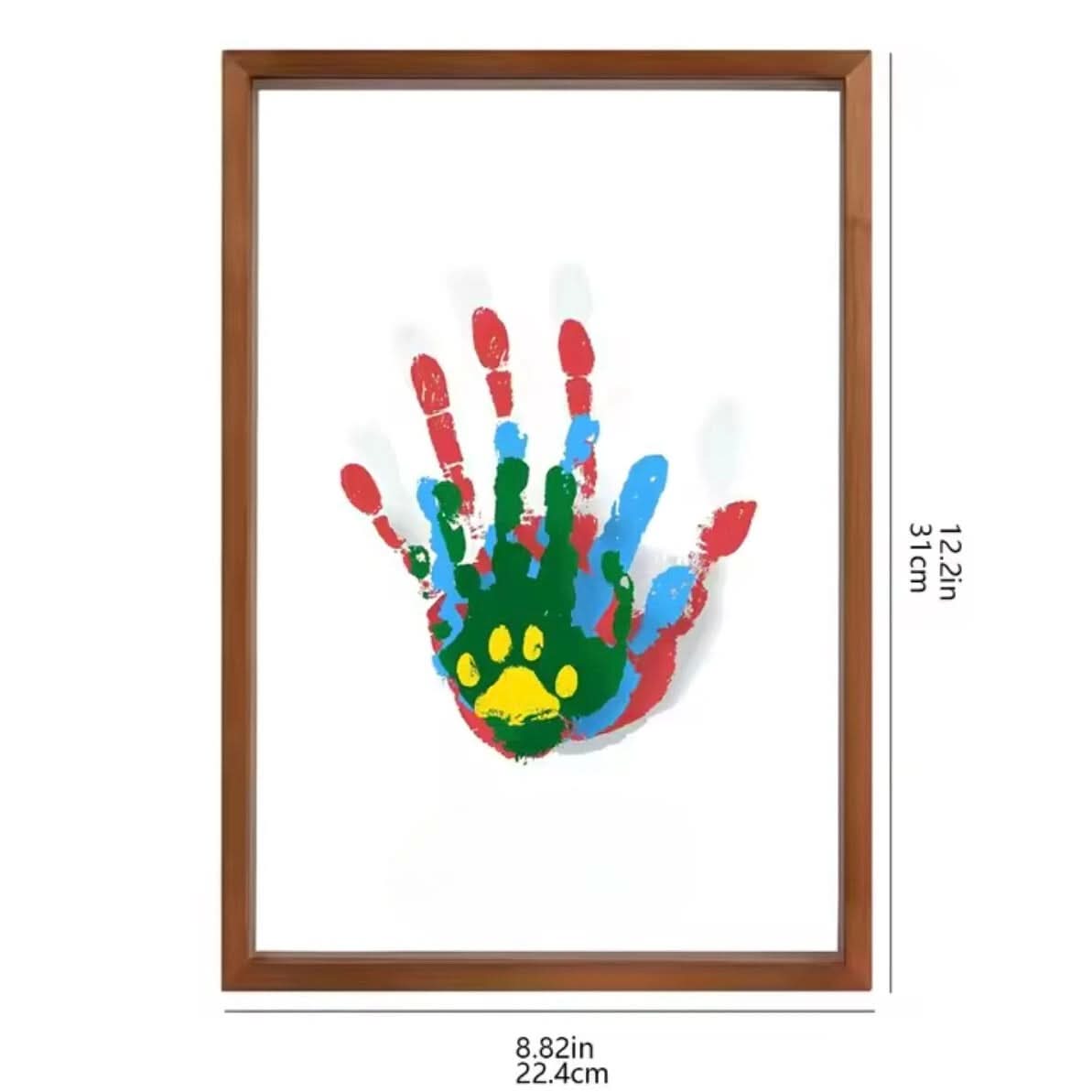 Erinnerungsrahmen für Babyhand- und Fußabdrücke aus Ton