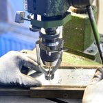 Präzisionsadapter- und Meißelset für perfekte Schwalbenschwanzlöcher | 8 Aufsätze 6–16 mm | Kompatibel mit Bohrmaschinen