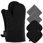 Safety Glove Set | Heat Resistant Silicone Gloves 6-piece | Up to 260 °C