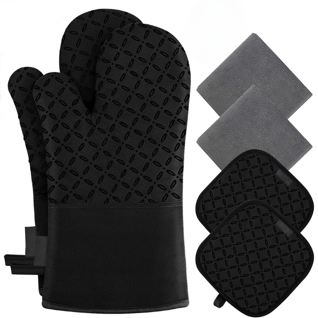 Safety Glove Set | Heat Resistant Silicone Gloves 6-piece | Up to 260 °C