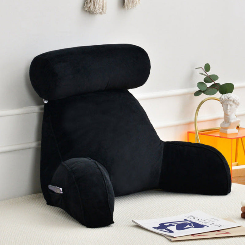 Adjustable Back Cushion with Arms and Removable Cover