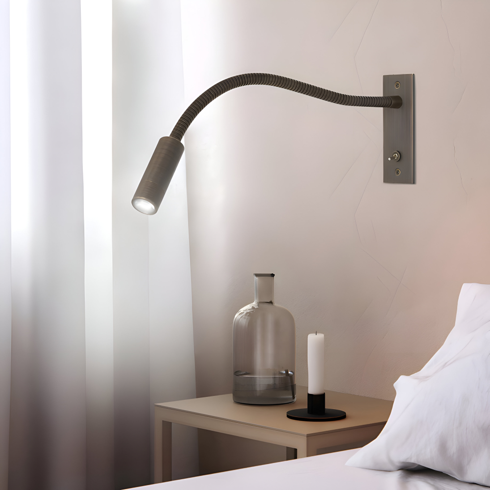 Adjustable Wall Lamp with Flexible Arm – Modern LED Lighting for Reading and Working