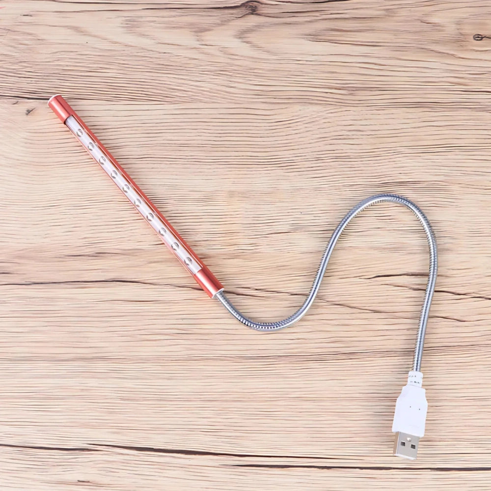 Adjustable USB LED Keyboard Light with Flexible Positioning