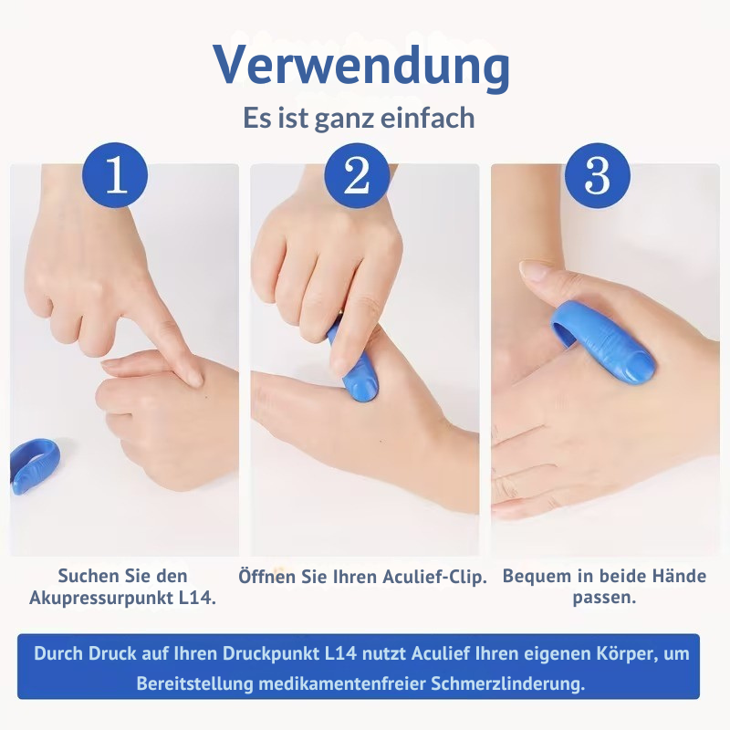 Akupressur Clip | Natürliche Unterstützung für den Blutzuckerspiegel