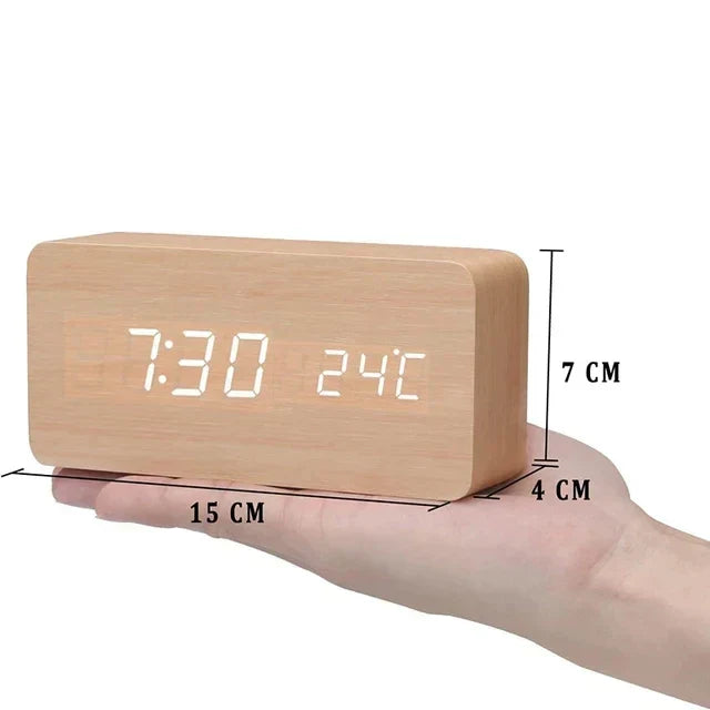 Digitaler Holzwecker – Zeitlose Holzoptik mit moderner Technologie