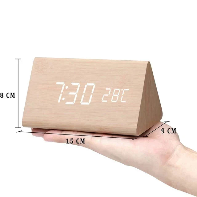 Digitaler Holzwecker – Zeitlose Holzoptik mit moderner Technologie