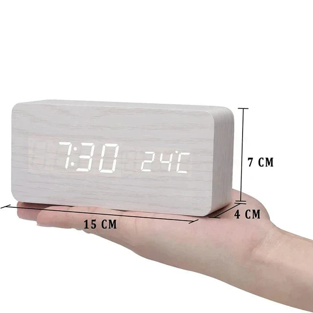 Digitaler Holzwecker – Zeitlose Holzoptik mit moderner Technologie