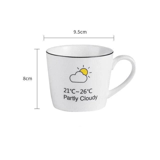 Stimmungsvolle Kaffeetasse für einen guten Morgen